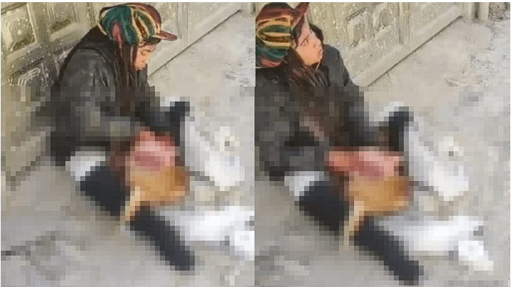 Un video dejó ver como una mujer en condición de calle se estaba comiendo a un peroren Bogotá