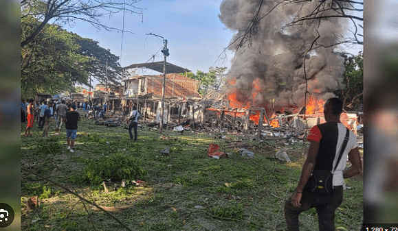 Ataque terrorista en una estación de policía en Santander, y una base militar en el Cauca