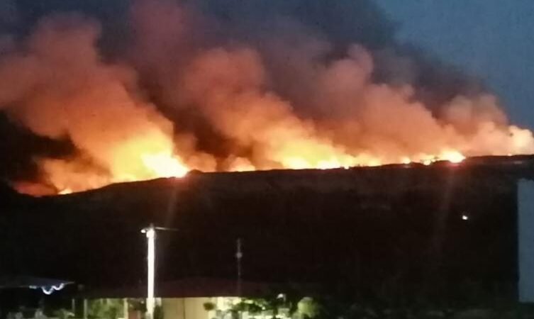 Grave incendio se presentó en el relleno Hacienda la Miel en Ibagué