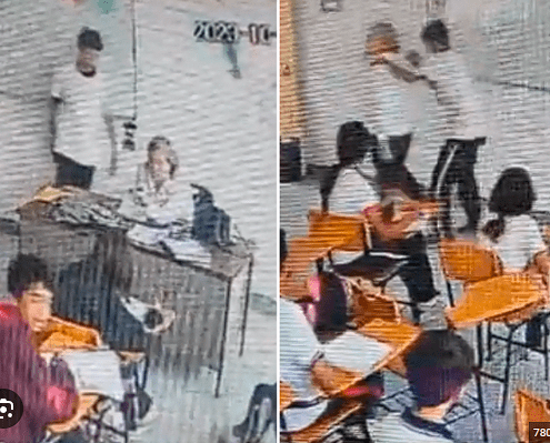 En ciudad de México, un menor de 14 años, agredió con arma cortopunzate por la espalda a su maestra