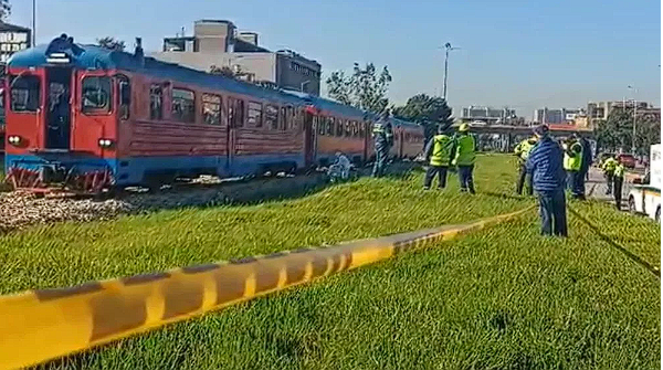Accidente en el tren de la sabana en Bogotá, dejo un peatón muerto