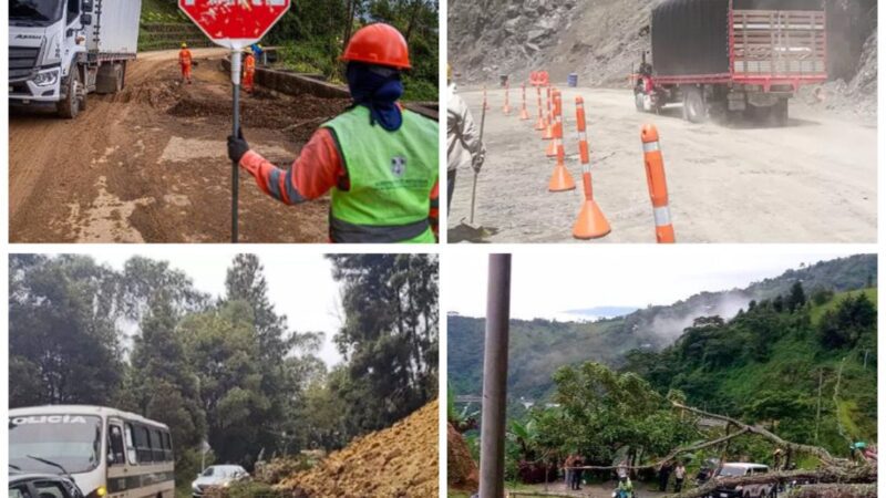 Varias vías del departamento de Antioquia, se encuentran cerradas por el fuerte invierno que azota al país