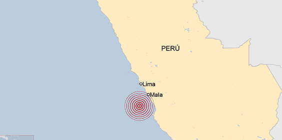 Fuerte sismo de magnitud de 6.0 sacudió a Perú este miércoles