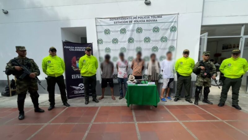 La policía Tolima y la Sijin logró la desarticulación de una banda delincuencial ‘los barberos’