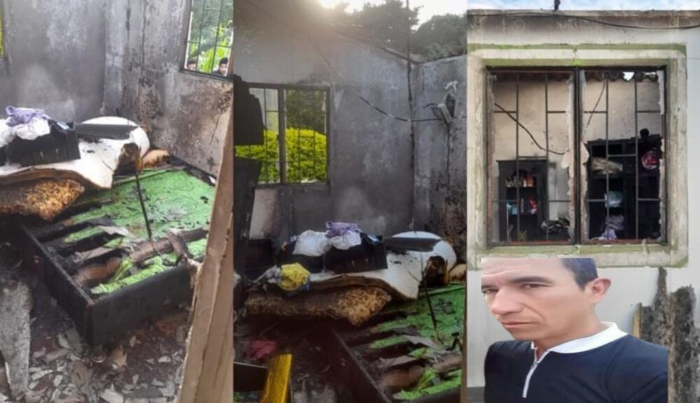 Hombre intenta prender fuego a la casa de su exesposa en Palocabildo, Colombia