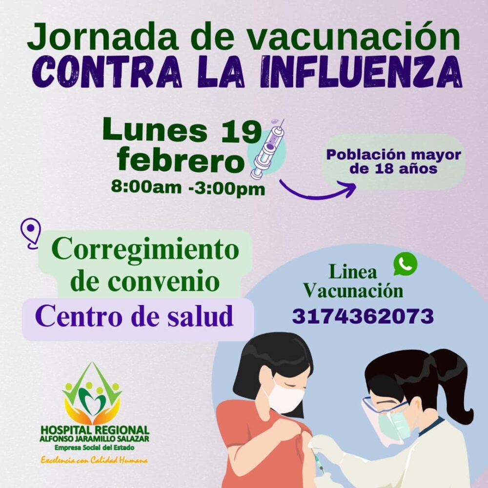 Vacunación contra la Influenza llega a Convenio