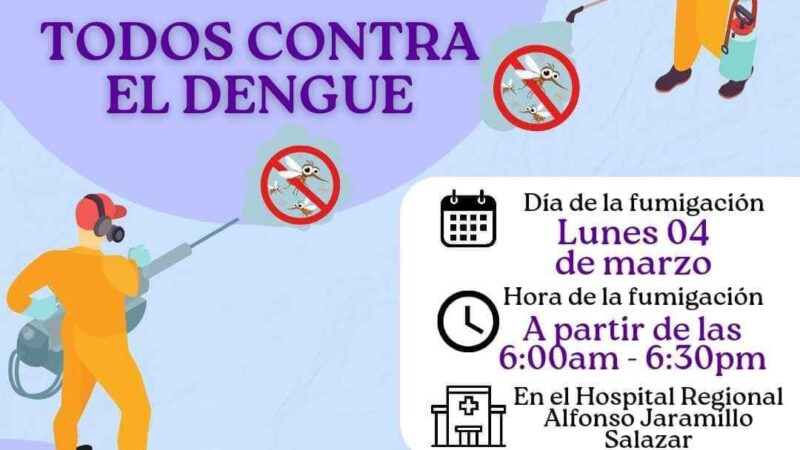 Todos contra el Dengue – Fumigan el Hospital del Líbano por prevención