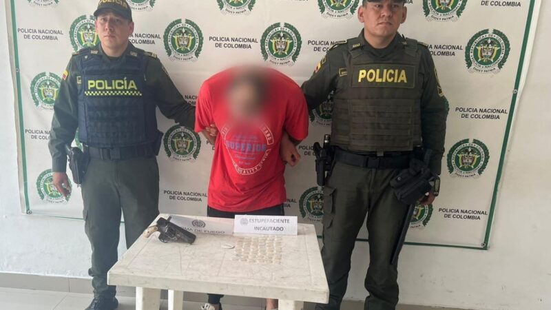 ¡Capturado en Flagrancia! ‘Gafas’ cae con arsenal y drogas en operativo policial en el Líbano, Tolima