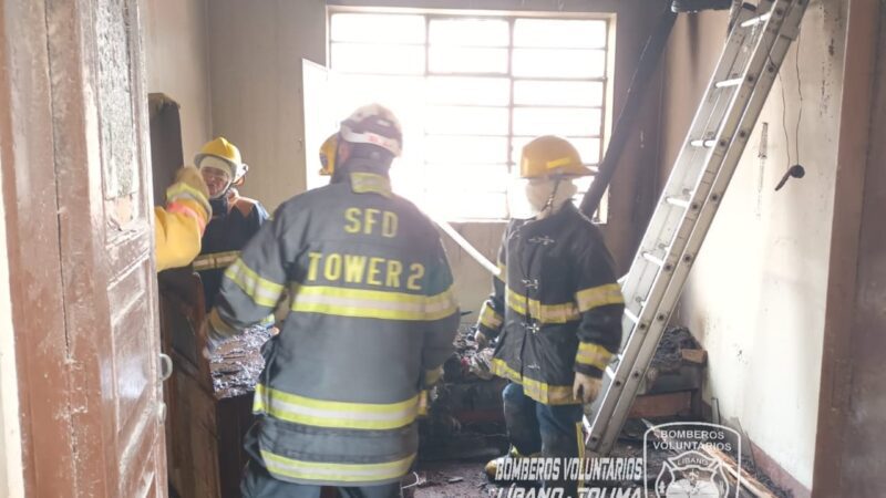 Incendio Estructural en el Líbano Tolima