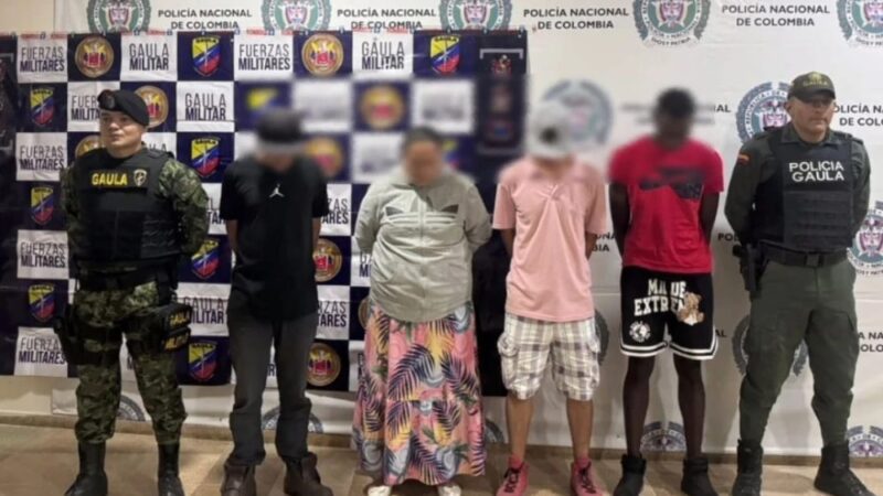 Capturan a 11 personas en el Quindío por extorsión, incluyendo a dos menores de edad