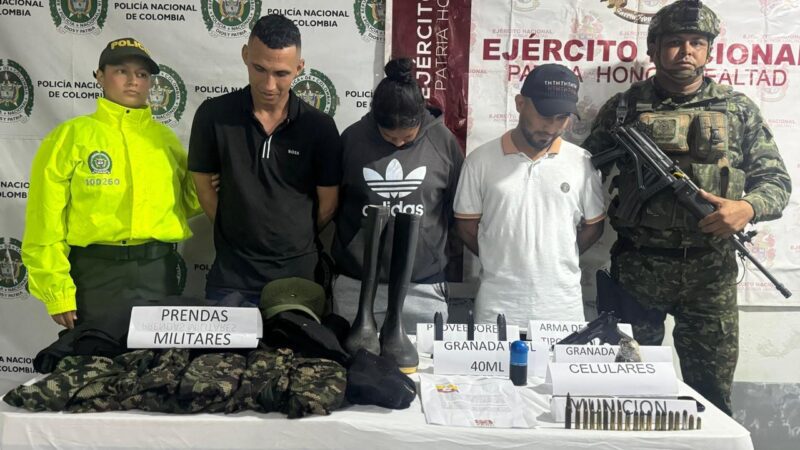 Ejército Nacional captura a tres integrantes del GDCO Manuel Marulanda