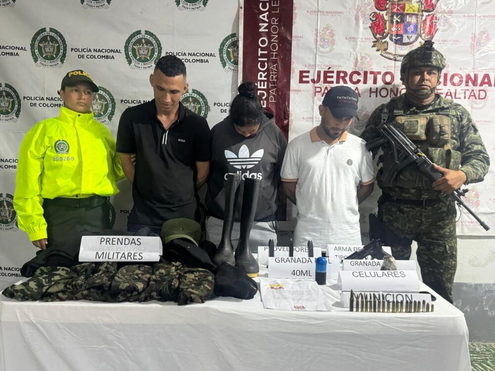 Ejército Nacional captura a tres integrantes del GDCO Manuel Marulanda