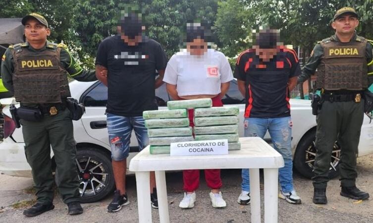 Presuntos narcotraficantes con gran cantidad de cocaína fueron capturados en Saldaña