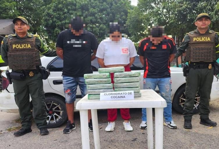 Presuntos narcotraficantes con gran cantidad de cocaína fueron capturados en Saldaña