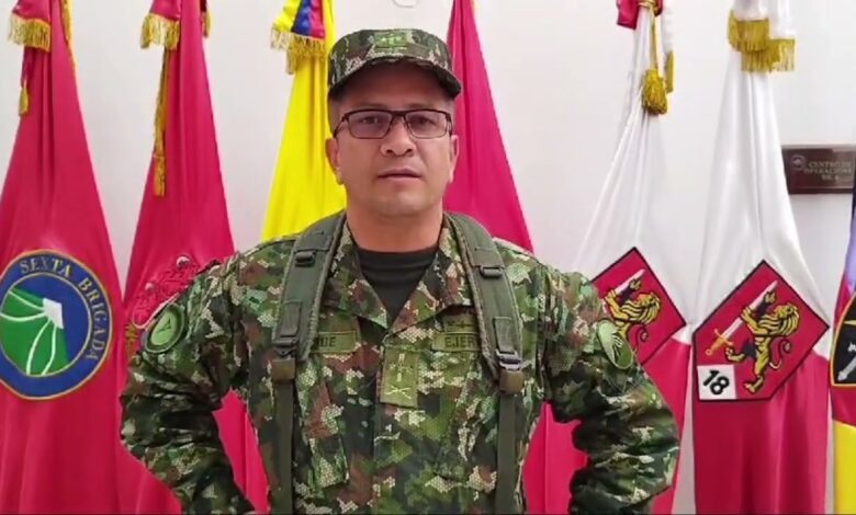 Ejército tiene el control en Dolores Tolima, ante la presencia de drones de las disidencias