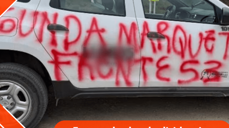 Encapuchados de disidencias vandalizan vehículo en Sumapaz y generan alarma entre habitantes