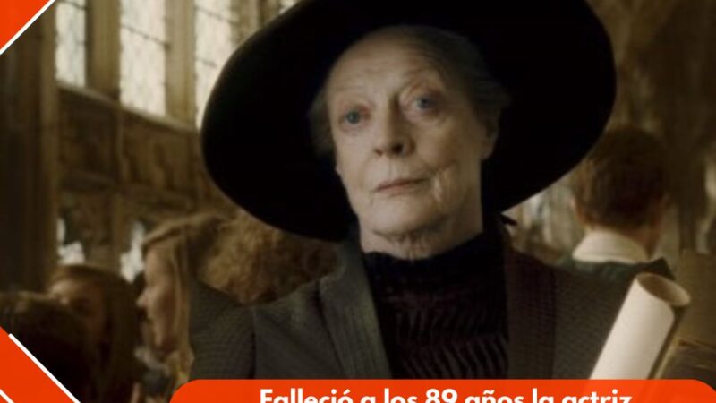 Falleció a los 89 años la actriz británica Maggie Smith, reconocida por ser ‘la profesora de Harry Potter’