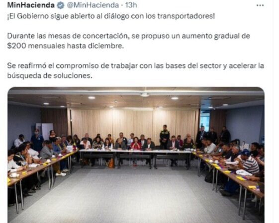 “Es pánico económico”: Ministro de Hacienda sobre el paro de transportadores