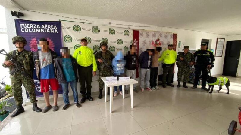 En el Líbano, policía Tolima con su personal de la Sijin, Inteligencia, Fiscalía general de la nación y Ejército Nacional, lograron importante resultado.