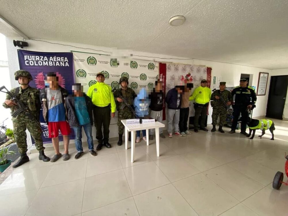 En el Líbano, policía Tolima con su personal de la Sijin, Inteligencia, Fiscalía general de la nación y Ejército Nacional, lograron importante resultado.