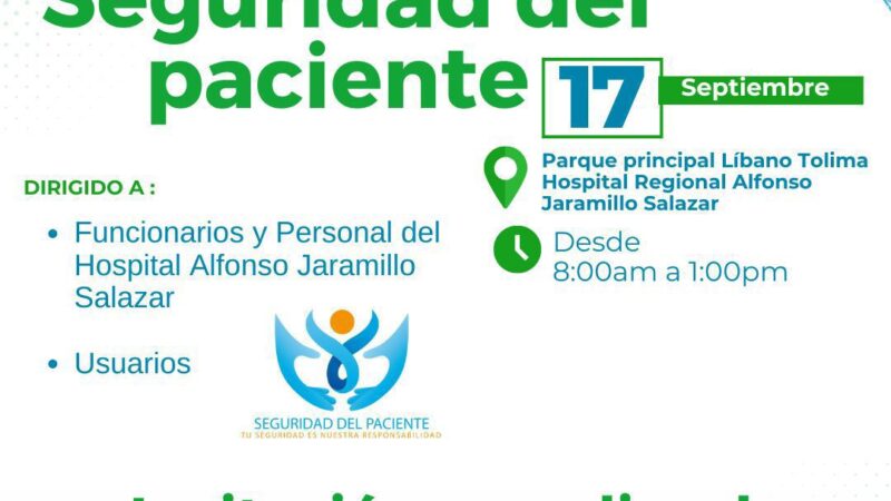 Día mundial de Seguridad del Paciente Hospital Regional Regional Alfonso