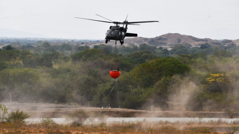 Natagaima recibe apoyo de Cortolima para enfrentar incendio forestal