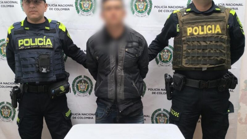 En Fresno, Policía Tolima logró la captura de un sujeto requerido por porte ilegal de armas de fuego