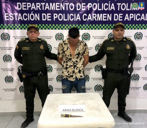 Cárcel para un hombre que habría agredido con cuchillo a su compañera sentimental en Carmen de Apicalá