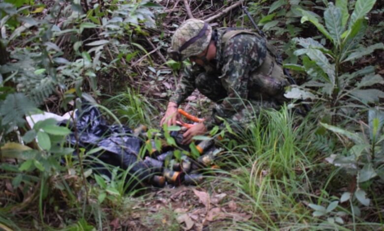 78 minas antipersonal iban a ser activadas al paso de las tropas en zona rural del Guaviare