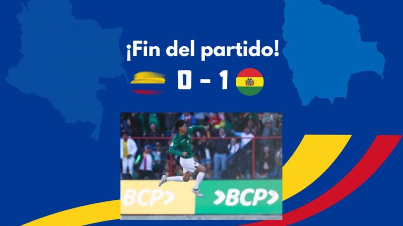 Colombia pierde contra Bolivia 1 – 0 en El Alto