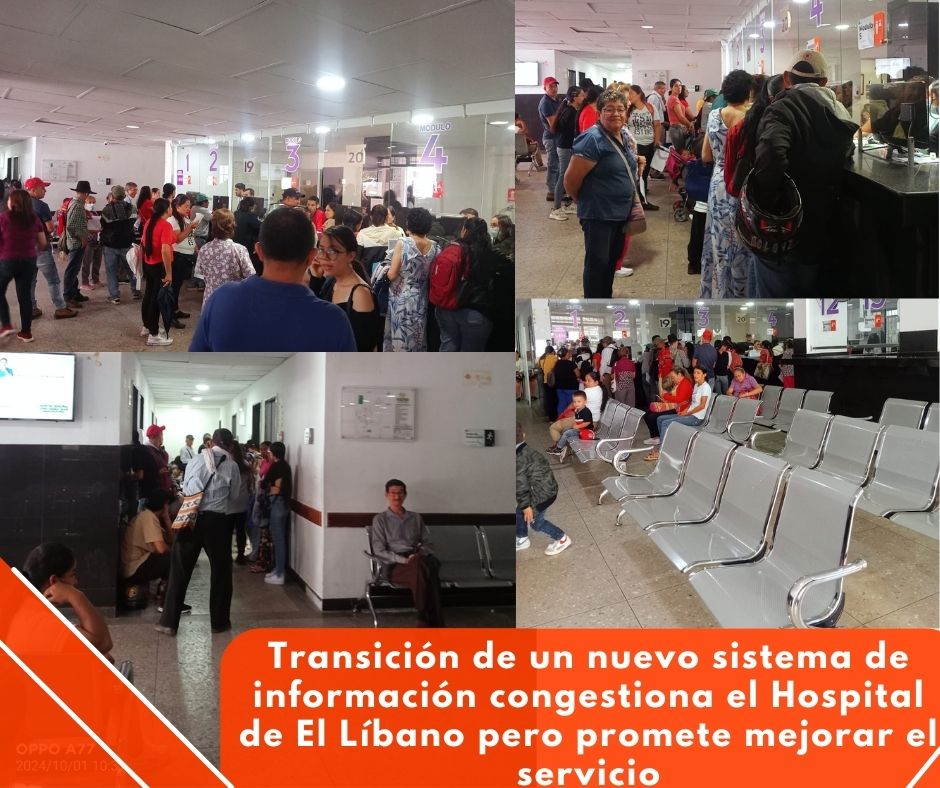 Transición de un nuevo sistema de información congestiona el Hospital de El Líbano pero promete mejorar el servicio