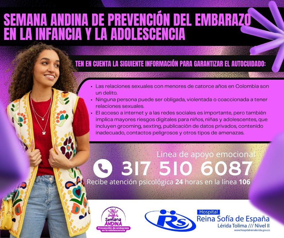 Semana Andina de la Prevención del Embarazo en la Infancia y Adolescencia: Hospital Reina Sofía de España