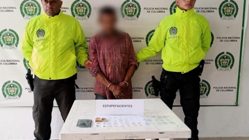 Capturaron a un hombre con 19 papeletas de bazuco en El Líbano