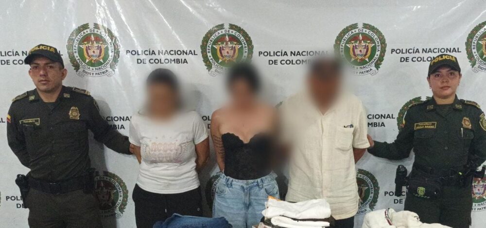 Capturadas dos mujeres y un hombre por hurto de mercancía avalada en veinte millones en Melgar