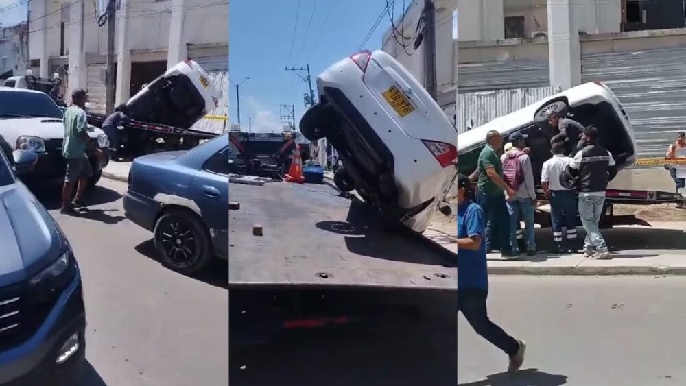 Insólito accidente en Cartagena: vehículo se desploma en patio de nueva estación de Policía