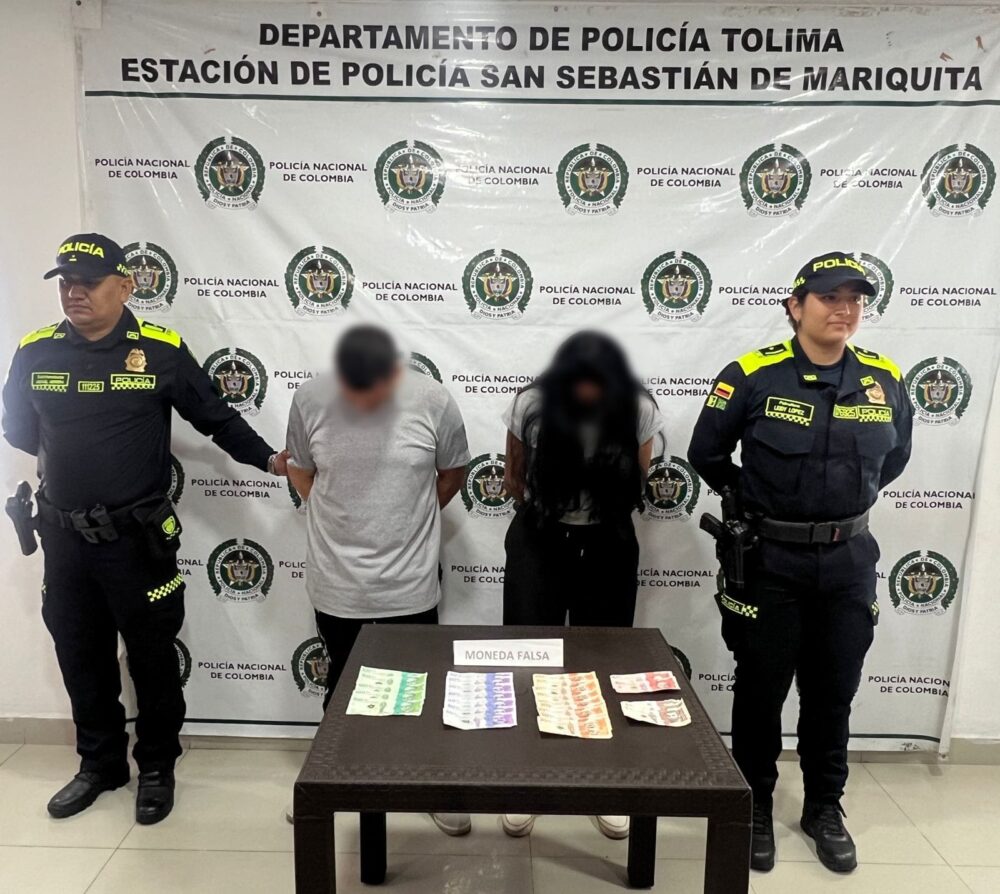 Cae pareja que pagaban con billetes falsos en San Sebastián de Mariquita