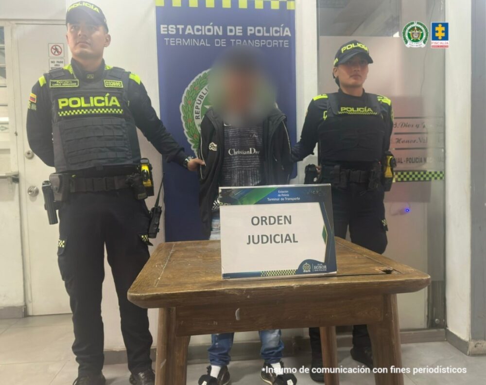 Detenido en la Terminal de Transportes de Bogotá un hombre por múltiples delitos de violencia de género