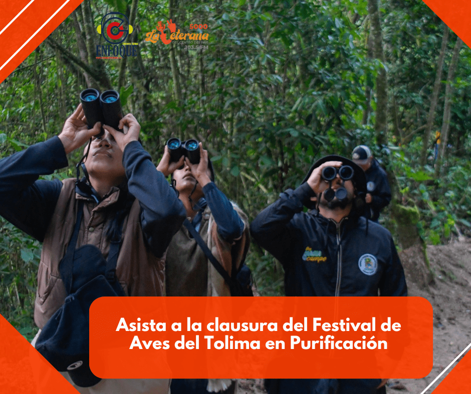 Asista a la clausura del Festival de Aves del Tolima en Purificación