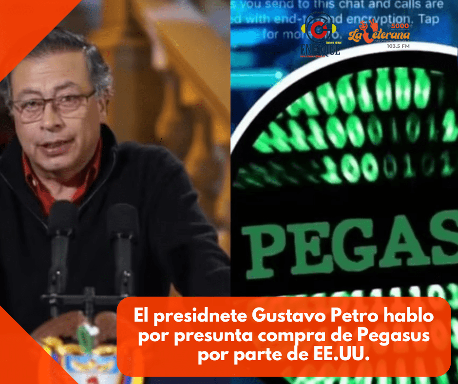 Gustavo Petro expresa preocupación por presunta compra de Pegasus por parte de EE.UU.: «Si es cierto, serían peores las cosas»