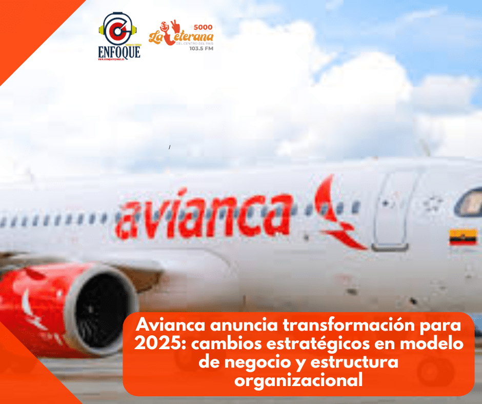 Avianca anuncia transformación para 2025: cambios estratégicos en modelo de negocio y estructura organizacional