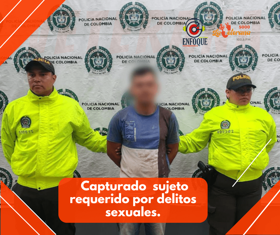 Hasta la ciudad de Ibagué se desplazó personal de la sijin de la estación de policía Rovira, donde lograron la captura de un sujeto requerido por delitos sexuales.