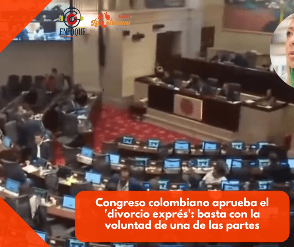 Congreso colombiano aprueba el ‘divorcio exprés’: basta con la voluntad de una de las partes