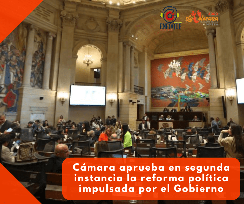 Cámara aprueba en segunda instancia la reforma política impulsada por el Gobierno