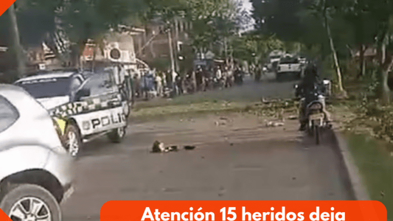 Atención 15 heridos deja atentando en Jamundí Valle del Cuaca