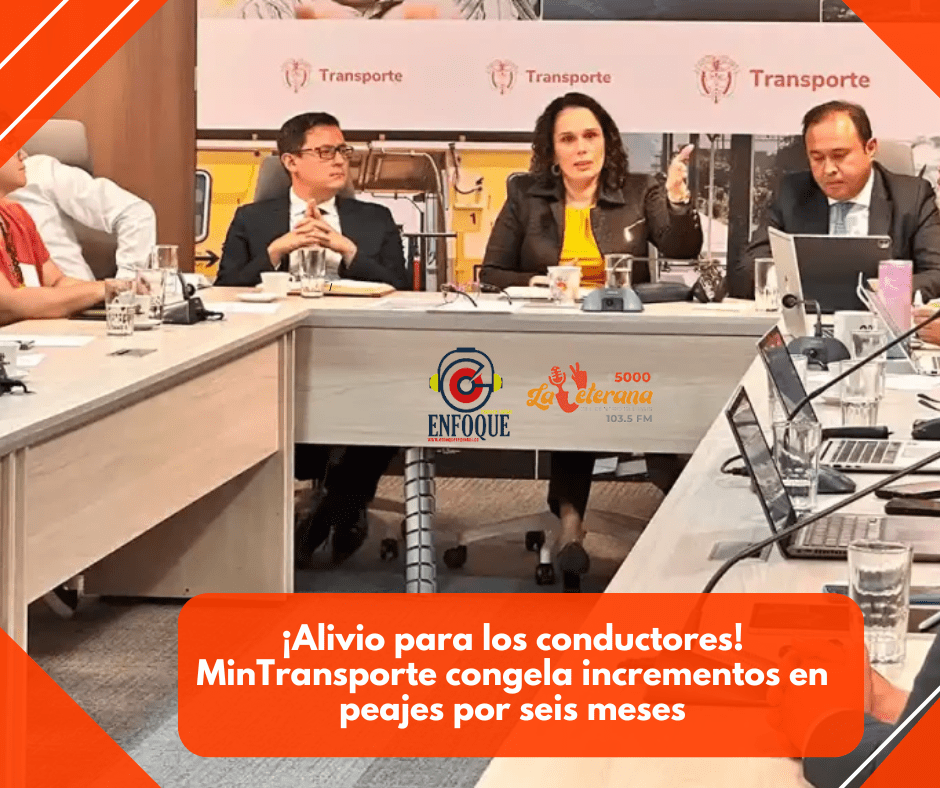 ¡Alivio para los conductores! MinTransporte congela incrementos en peajes por seis meses