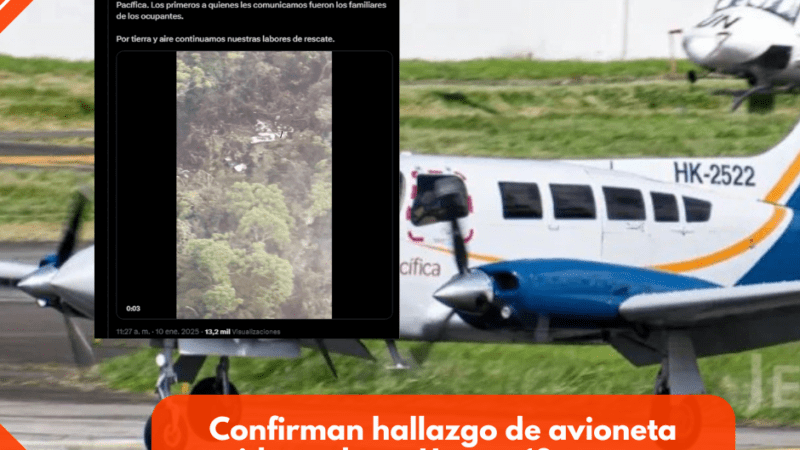 Confirman hallazgo de avioneta accidentada en Urrao: 10 personas fallecieron en la tragedia aérea