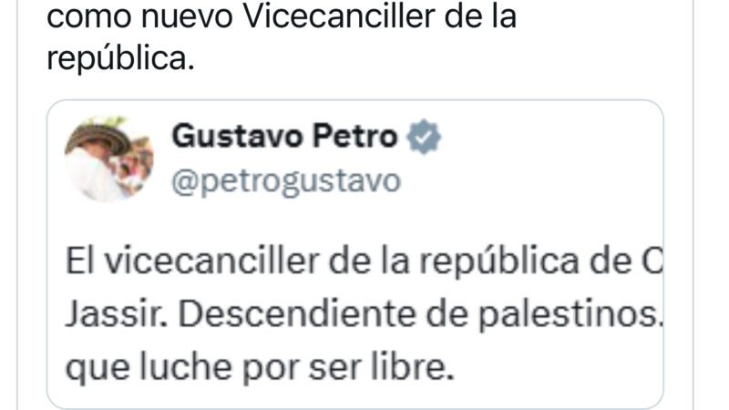 Mauricio Jaramillo, Nuevo Vicecanciller de Colombia