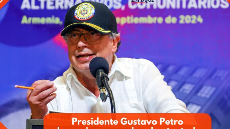 Presidente Gustavo Petro denuncia nuevo plan de atentado en su contra