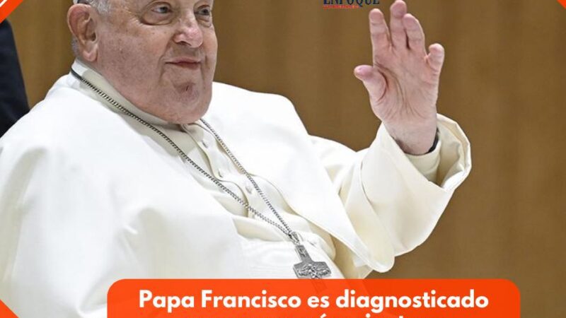 Papa Francisco es diagnosticado con neumonía mientras permanece hospitalizado