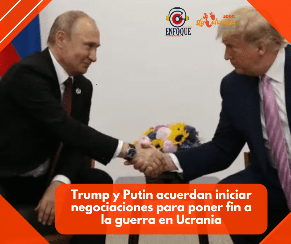 Trump y Putin acuerdan iniciar negociaciones para poner fin a la guerra en Ucrania